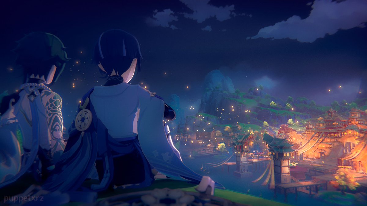 Happy Lantern Rite guys :) 
(Wanderer was totally there btw 🥲) 

I've been rlly busy again with work and uni again but will try to animate when i can hsvhsbz 🥲

Credits:

Render: puppetxrz (me)
Shader: Festivity
Models/Background: Hoyoverse, 尨淆

#scaraxiao #genshinimpact #fyp