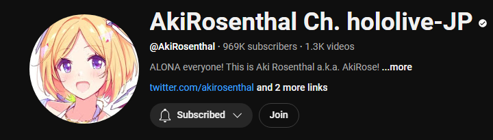 IronWill6464's tweet photo. With JP bros being a big reason as to why Fauna hit 1M, I think we as overseas bros should give back and help Aki Rosenthal hit 1M as well, someone who has been grinding for over 6 and a half years and inspiring many people to never give up, she deserves it. #1MforAki https://t.co/mhtO0nr872
