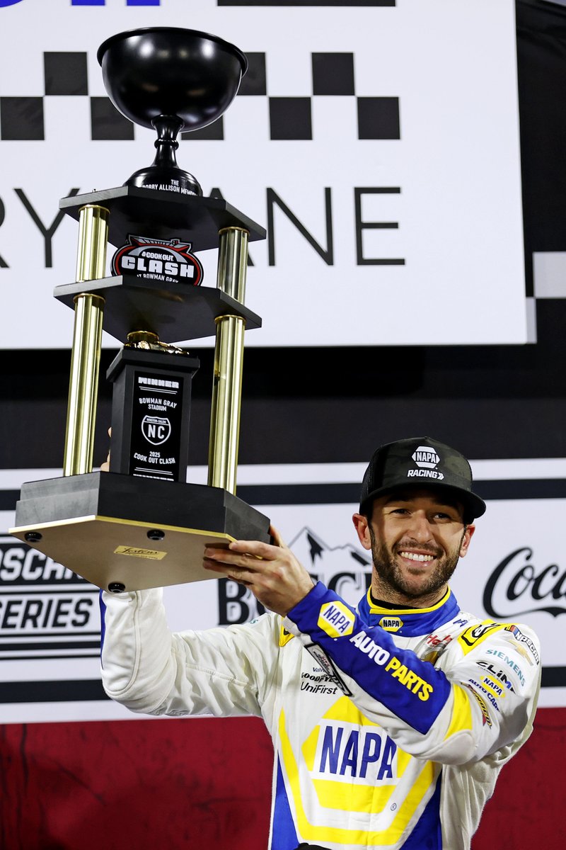 Chase Elliott is the first winner of the Bobby Allison Memorial Trophy after dominating in the Clash. 🏆