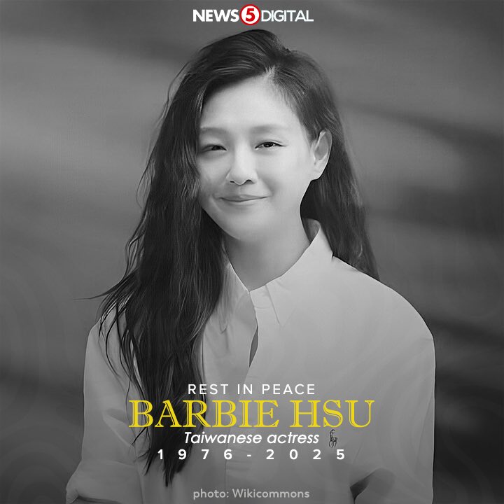 News5PH's tweet photo. Pumanaw na ang Taiwanese actress na si #BarbieHsu, o mas naging kilala sa paggampan ng karakter na si #SanCai, sa edad na 48, pagkumpirma ng kaniyang kapatid at ayon sa post ng Shanghai Daily.

Nakilala si Barbie Hsu sa sikat na Taiwanese drama na "Meteor Garden." #News5 https://t.co/u9smnApUzn