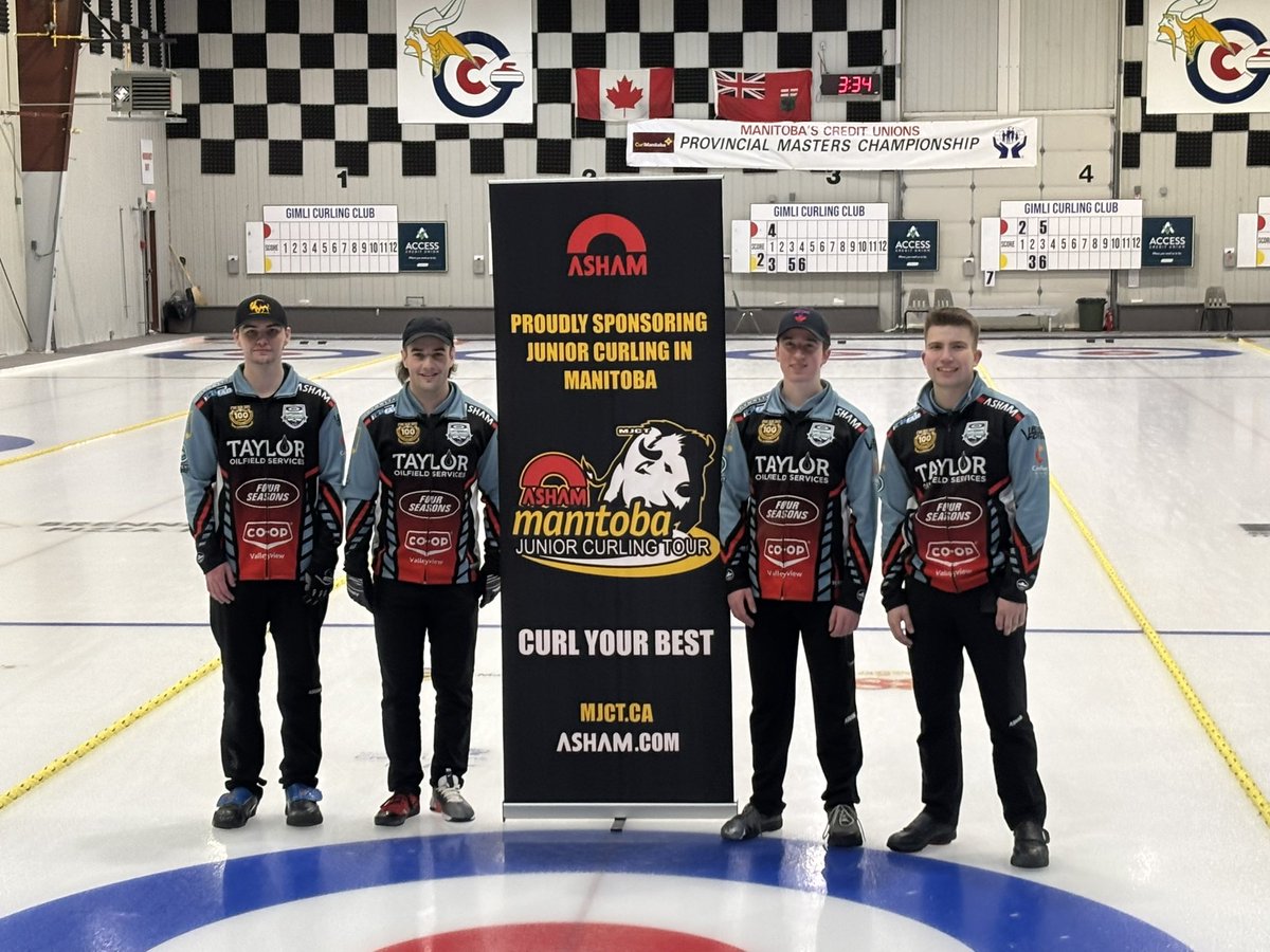 Mjct Tour Finals Champs! With wins over Team Campbell and Team Sugden today we capped off the weekend with a 5-0 record! Huge thanks to the Mjct and the Gimli Curling Club on hosting a fantastic event, it was a memorable way for Jace, Tim, and Luke to end their Mjct careers!