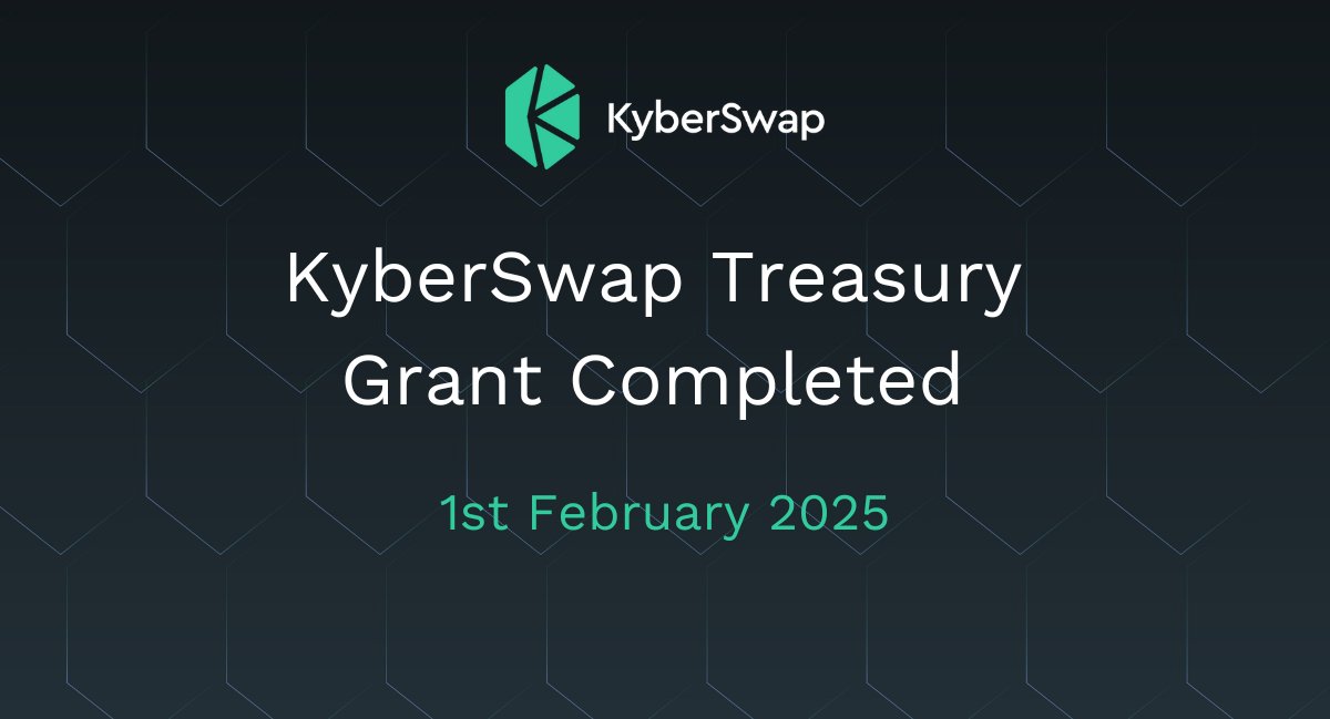 KyberSwap Treasury Grant Completed

On 1st February 2024, KyberSwap launched the Treasury Grant Program to support Elastic’s affected users.

After 1 year of vesting, we’re happy to announce that the KyberSwap Treasury Grant has been fully distributed to 1,371 recipients based on