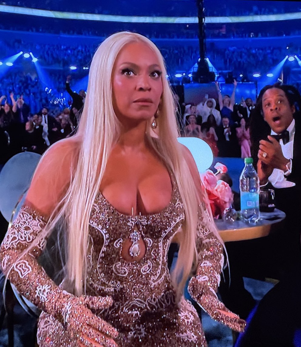 Beyoncé won the Grammy for the best country album. 

Even she knows it's rigged