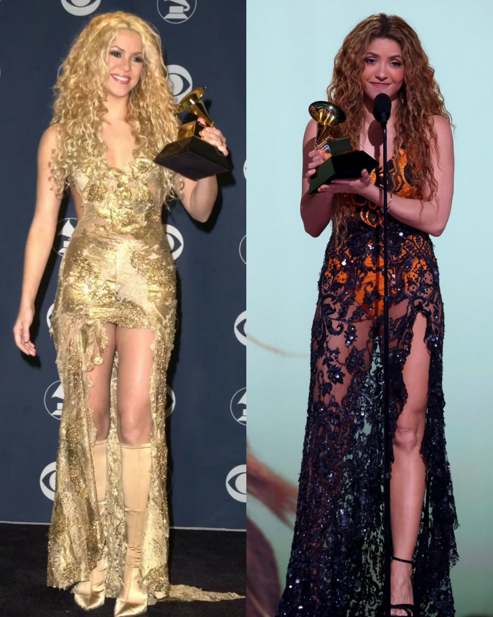 Shakira in 2001              Shakira in 2025