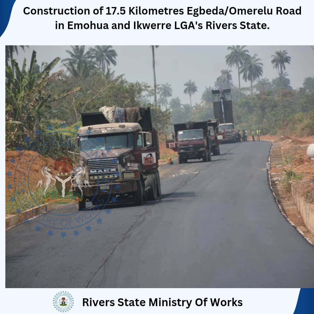 olisaelloka's tweet photo. WORK-IN-PROGRESS:

Ongoing Construction of 17.5 Kilometres Egbeda/Omerelu Road in Ikwerre and Emohua Local Government Areas, Rivers State. 

3/02/2025

#MoW
#BuiltToLast 
#RiversFirst 
#SimIsWorking https://t.co/zckVJfYupT