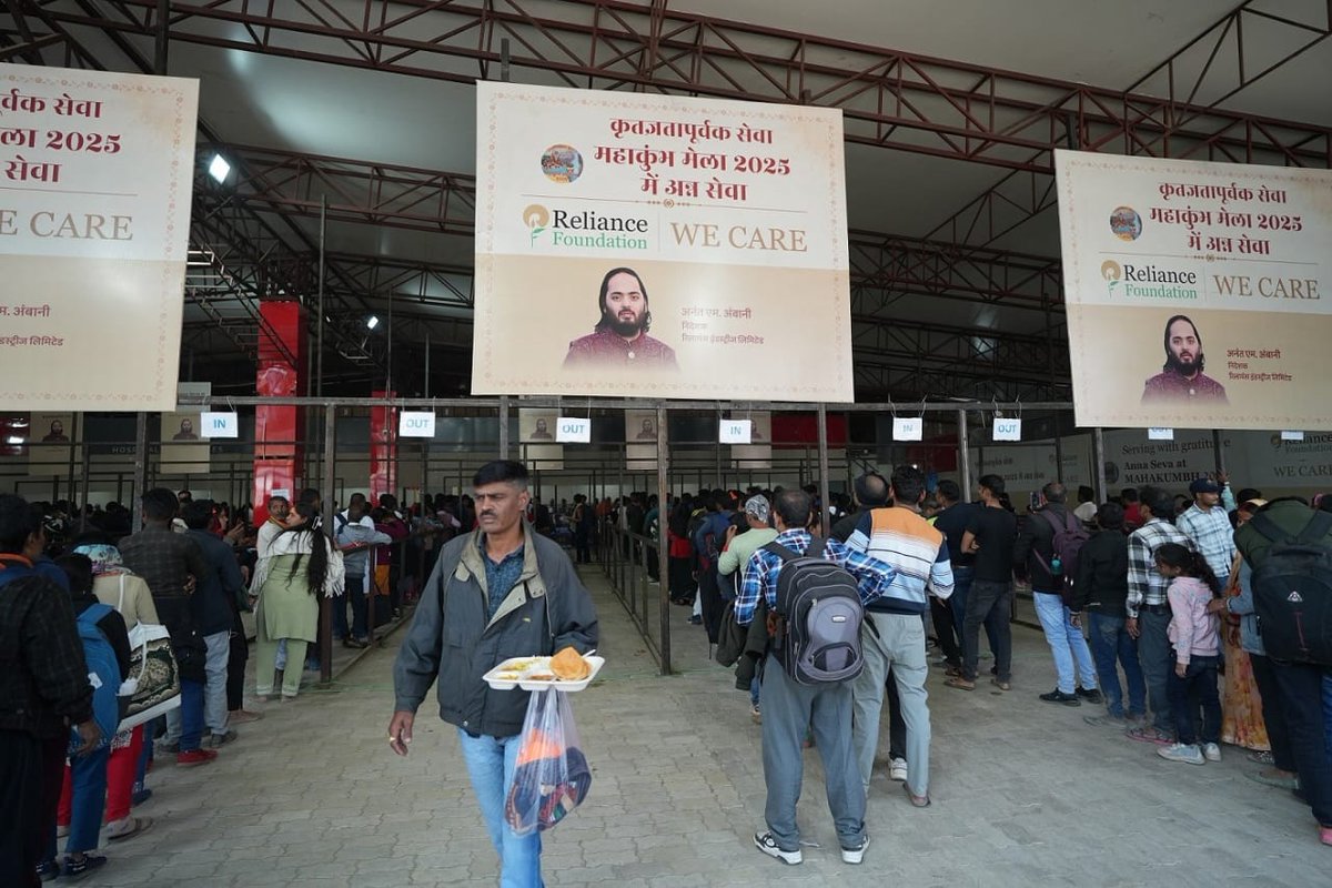 This is an amazing work by Reliance foundation for our yatri in Maha kumbh and I really appreciate it 
#RelianceFoundation