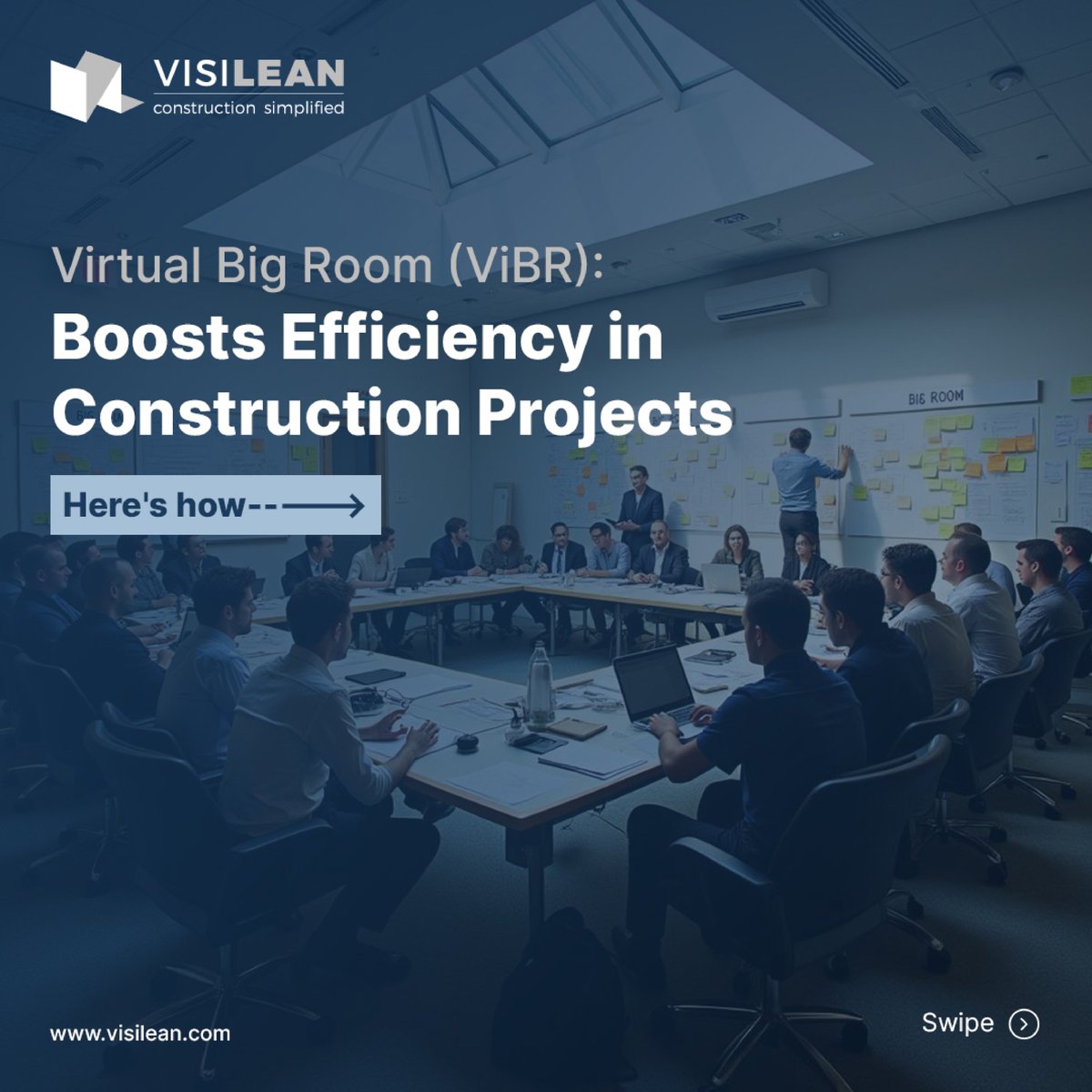 Visi_Lean's tweet image. Discover how Virtual Big Rooms are transforming collaboration, communication, and decision-making in construction and project management! tinyurl.com/36tn6r32 

 #projectinnovation #projectefficiency #constructiontech #projectmanagement #constructionsimplified #VisiLean