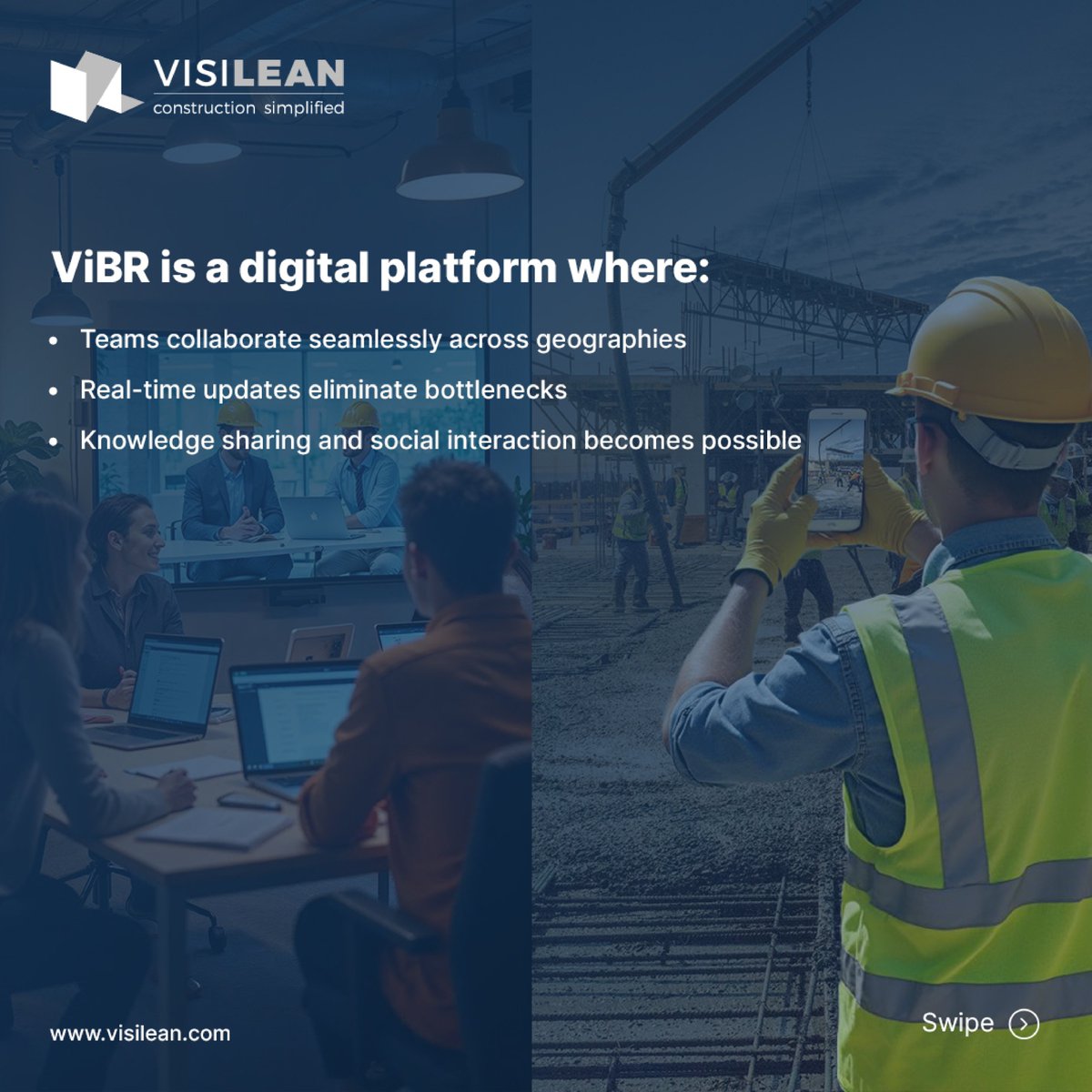 Visi_Lean's tweet image. Discover how Virtual Big Rooms are transforming collaboration, communication, and decision-making in construction and project management! tinyurl.com/36tn6r32 

 #projectinnovation #projectefficiency #constructiontech #projectmanagement #constructionsimplified #VisiLean