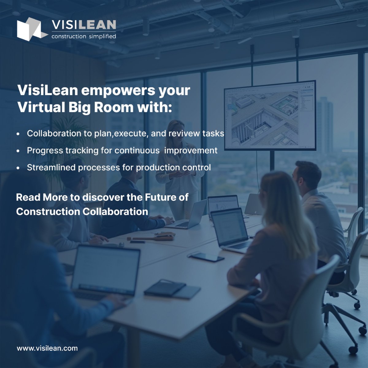 Visi_Lean's tweet image. Discover how Virtual Big Rooms are transforming collaboration, communication, and decision-making in construction and project management! tinyurl.com/36tn6r32 

 #projectinnovation #projectefficiency #constructiontech #projectmanagement #constructionsimplified #VisiLean