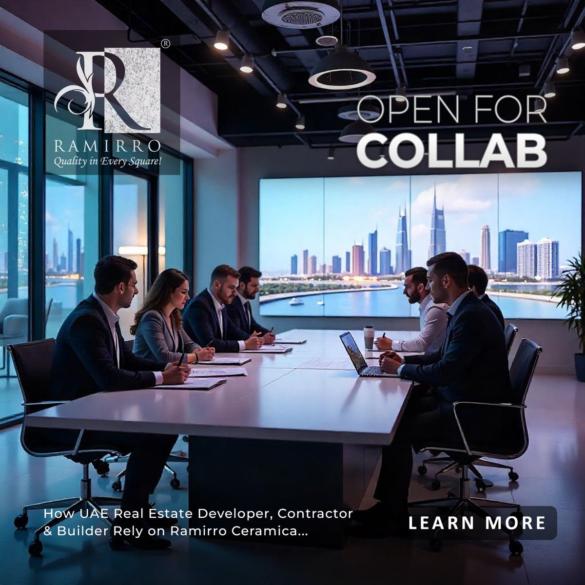 ramirroceramica's tweet photo. Looking to elevate your next project? Let’s collaborate! 🤝

#Ramirro #RamirroCeamica #Ceramic #Tiles #Manufacturer #UAERealEstate #BuildersChoice #LuxuryTiles #Contractor  #Builder   #Developer #UAE  #RealEstate #Nakheel #DAMAC #Meraas
#SobhaRealty #Aldar #Azizi #Danube https://t.co/7E9zScJ9HX