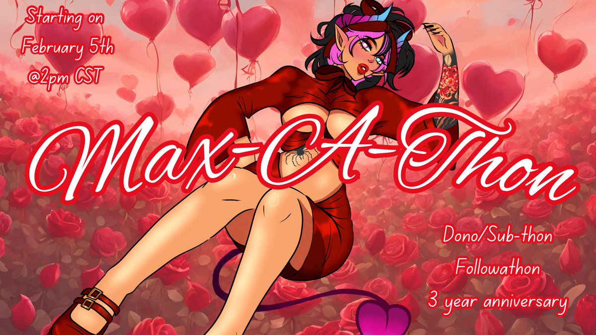 Maxie_TN_'s tweet photo. 🚨 BIG ANNOUNCEMENT! 🚨
I’m doing my first-ever Uncapped Sub & Donothon
MAX-A-THON! 🎉 But this isn’t just about subs and donos new followers count too! Because for me, it’s not about the money—it’s about the love and support you’ve all shown me over the past 3 years. 💜
1/3 https://t.co/ZwAeVSpJx7