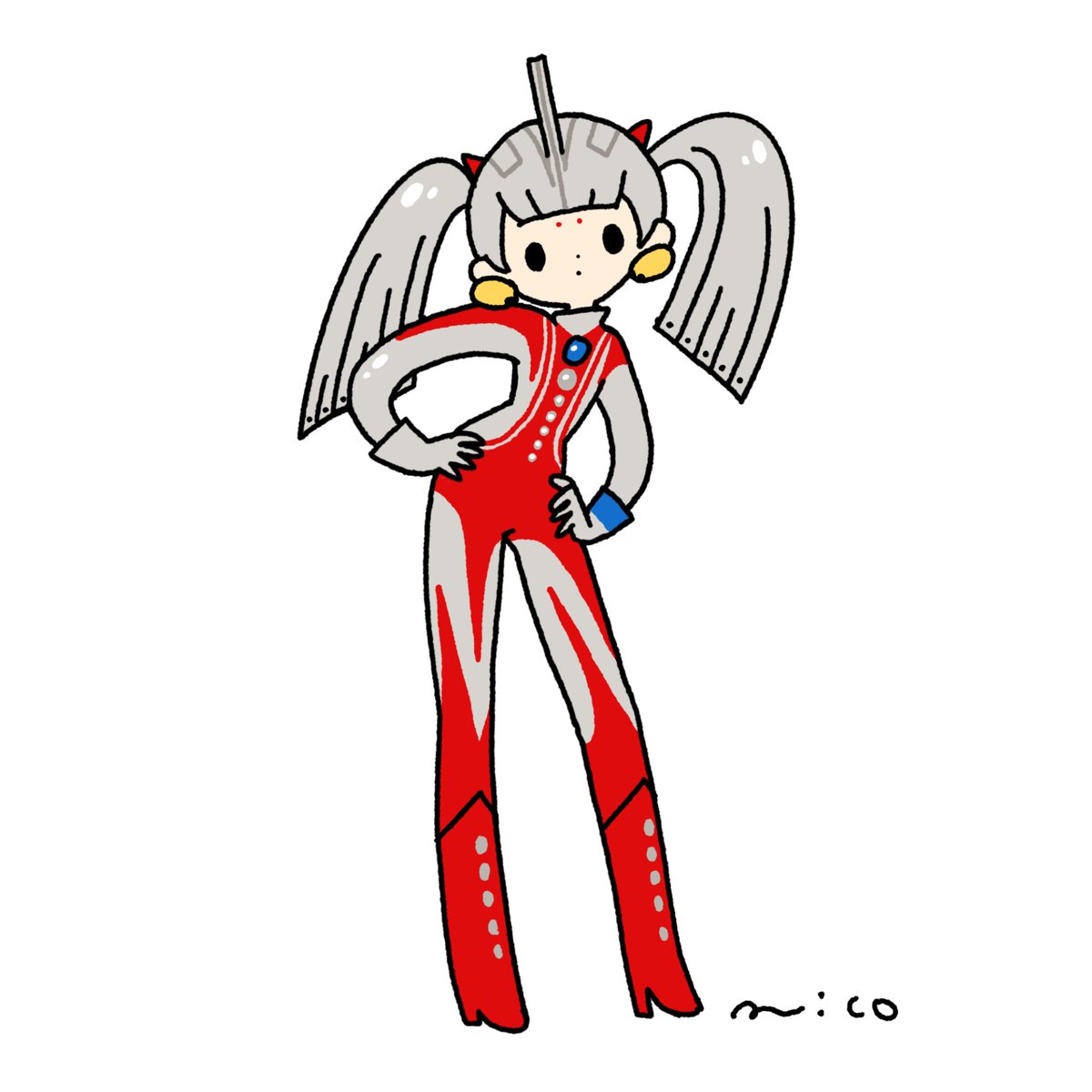 「Mother of Ultra#ツインテールの日#fanart 」|paricoのイラスト