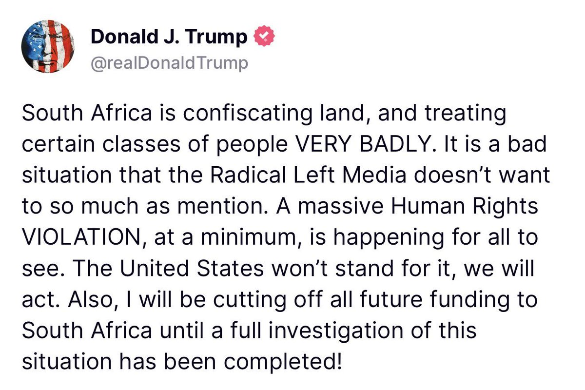 SabbySabs2's tweet image. Imagine accusing South Africa of confiscating land and treating ppl badly...when you fund Israel, a genocidal state.