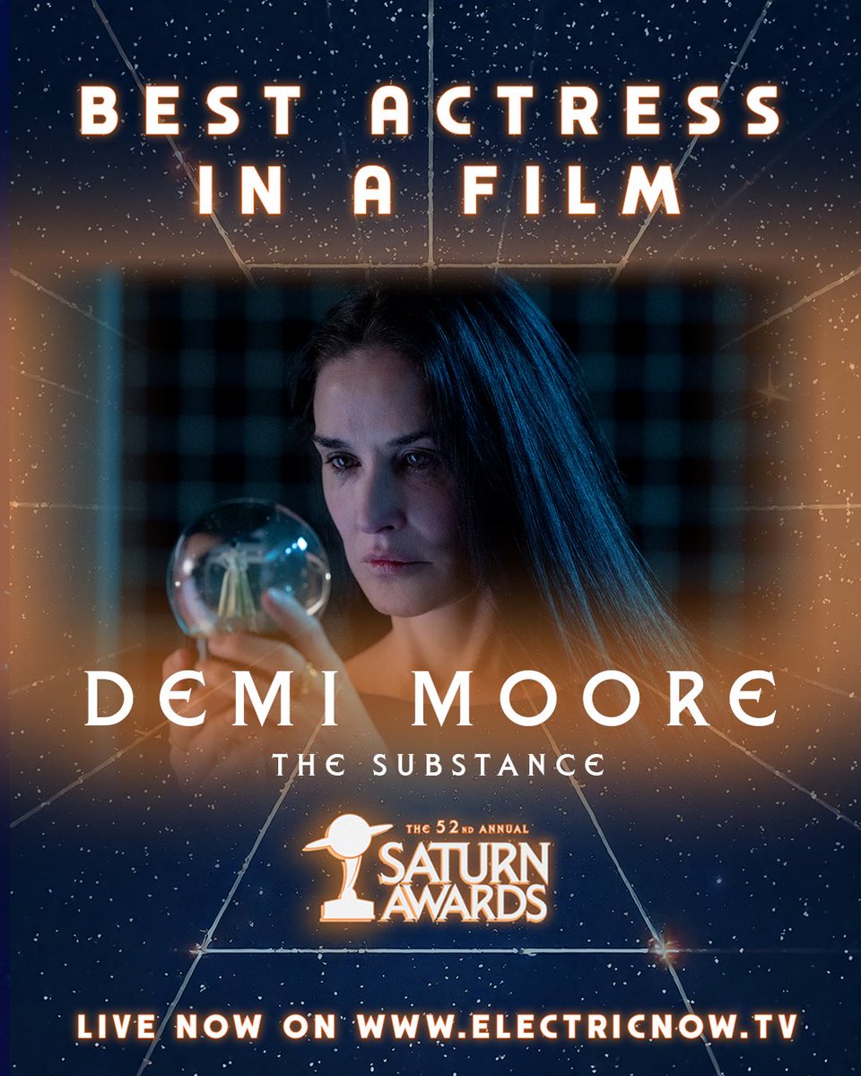 Congratulations to #DemiMoore on winning Best Actress in a Film for #TheSubstance!