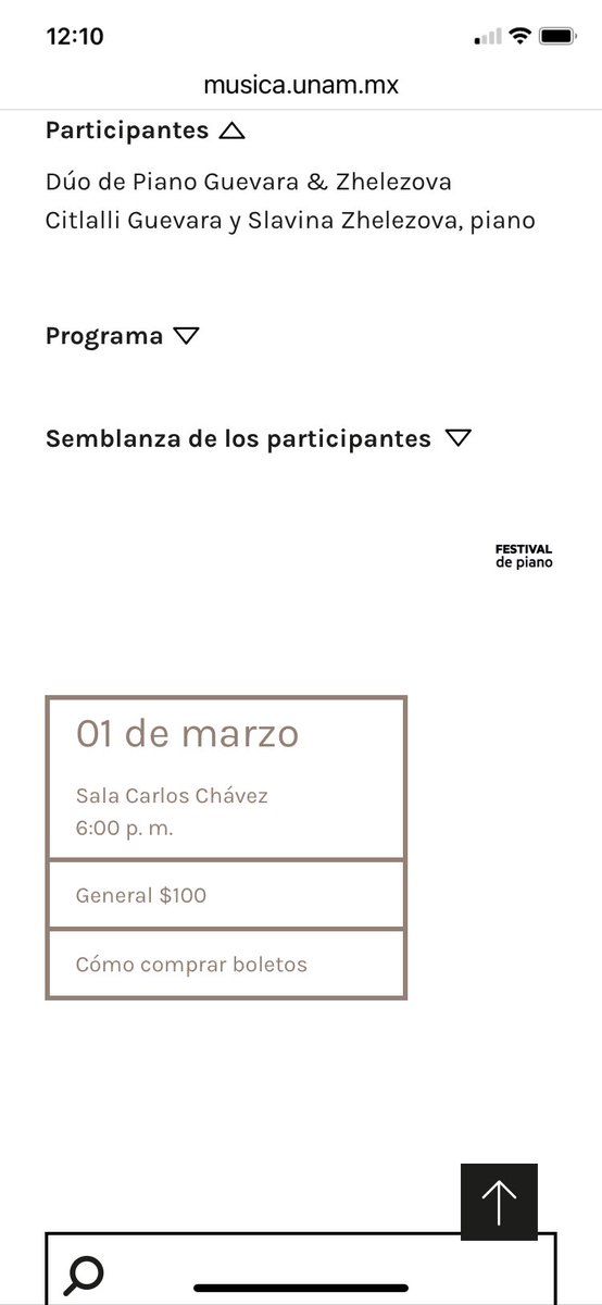 CDMX, 1 de marzo 🇲🇽🔜
Festival Internacional de Piano
<a href="/GZPianoDuo/">Guevara-Zhelezova</a> <a href="/musicaunam/">Música UNAM</a>