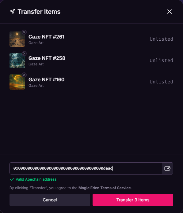 As the moon casts its golden glow, we commit 3 to the eternal fire. 🔥🌕 Each burn unravels the pairs, sculpting a new rarity from the ashes of the old.

New supply: 325 🫡