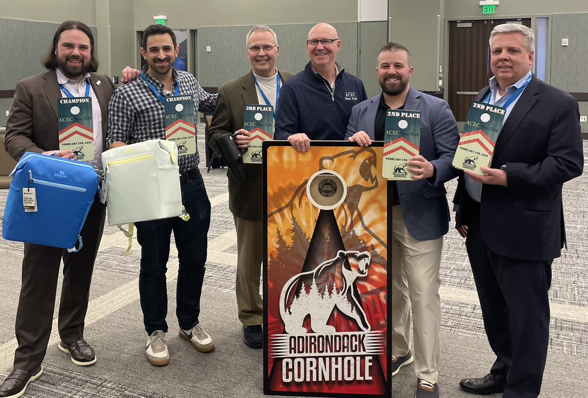 Johnny Evers (@jtevers01) on Twitter photo Day 1 of the <a href="/ACECNewYork/">ACEC New York</a> Winter Conf 2025 in the books. Great start! And our first Annual Cornhole tournament. Over 40 players!! Congrats winners. First place - Team <a href="/TectonicEng/">Tectonic Engineering</a> Day 1 of the <a href="/ACECNewYork/">ACEC New York</a> Winter Conf 2025 in the books. Great start! And our first Annual Cornhole tournament. Over 40 players!! Congrats winners. First place - Team <a href="/TectonicEng/">Tectonic Engineering</a>