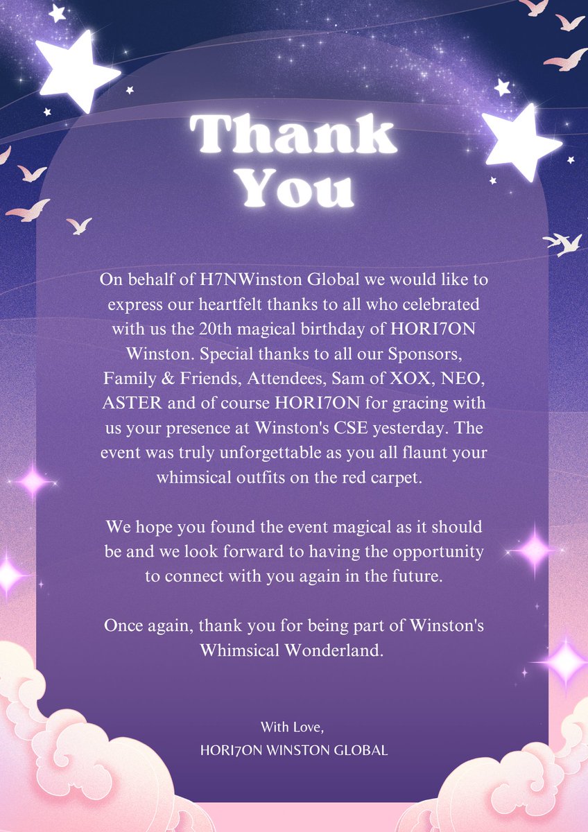 We look forward to having the opportunity to connect with you again in the future 💜 

#HORI7ON #호라이즌 #WINSTON #윈스턴