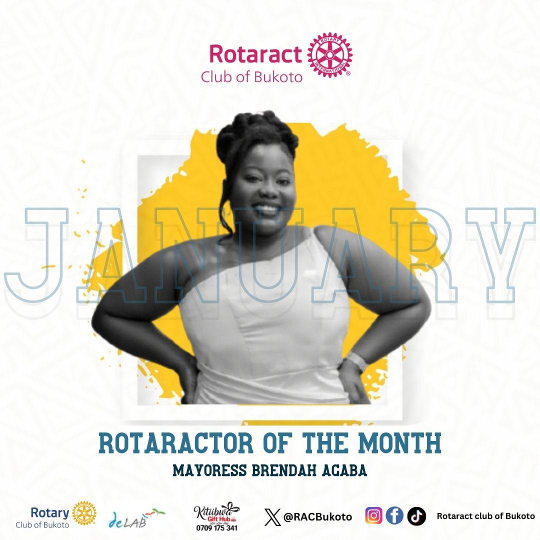 Rotaract Club of Bukoto - D9213 (@racbukoto) on Twitter photo Rotaractor of the Month ๐
Congratulations to Mayoress Brenda Agaba on being recognized as our Rotaractor of the Month! ๐
Your dedication, leadership, and commitment to service are an inspiration to us all! ๐
Keep shining, Mayoress Brenda! โจ
#Agglutinate network that serv Rotaractor of the Month ๐
Congratulations to Mayoress Brenda Agaba on being recognized as our Rotaractor of the Month! ๐
Your dedication, leadership, and commitment to service are an inspiration to us all! ๐
Keep shining, Mayoress Brenda! โจ
#Agglutinate network that serv