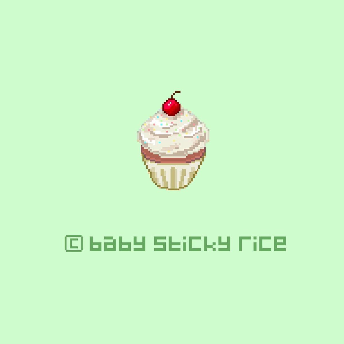 babyxweb3's tweet photo. here’s a pixel art cupcake to cheer you up #babystickyrice #extrawhip https://t.co/3lg2tqjZmR