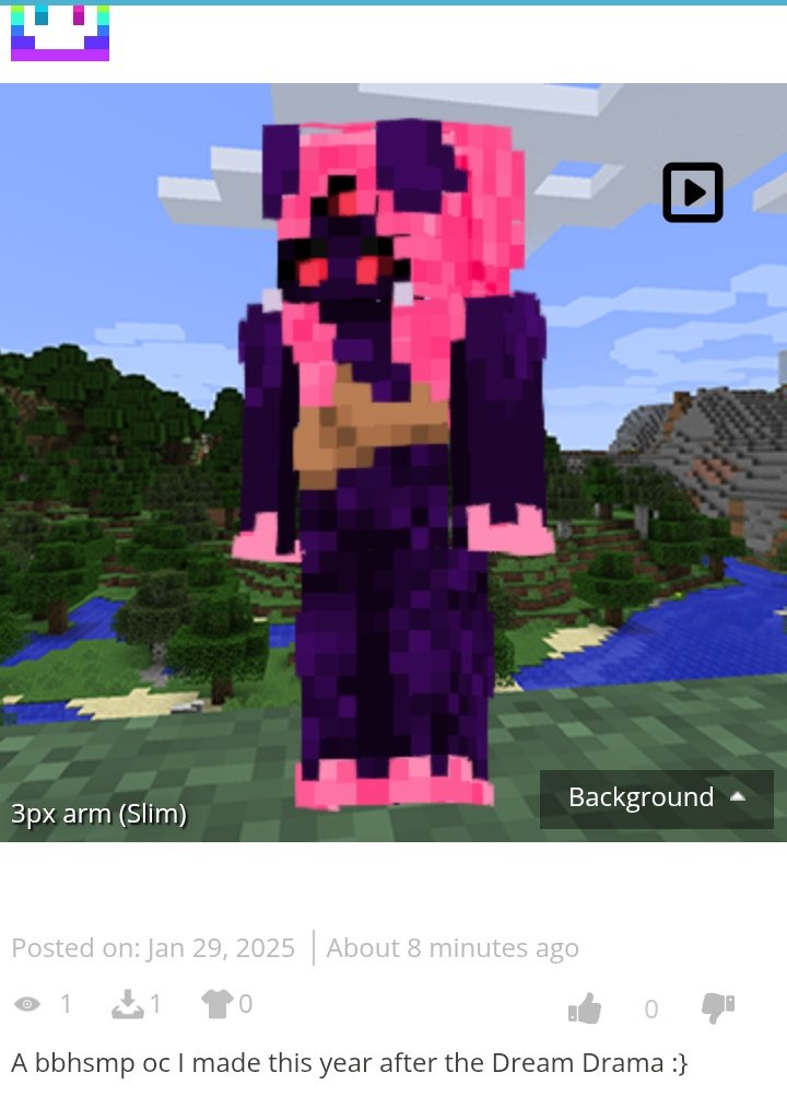 GalaxyCandyP0p's tweet photo. Y'all thought I was kidding??? Boom, meet Noname, she's from the Egg since that arc doesn't get any recognition #bbhsmp #Minecraft #badboyhalo https://t.co/GtTvzq26AU