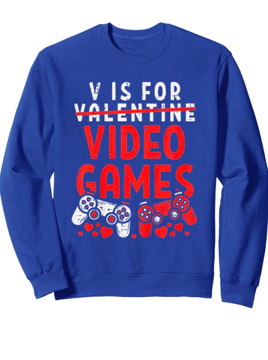SasyNightingale's tweet photo. 🎮 V is for VIDEO GAMES, not Valentine! ❤️🚀Who needs roses when you have controllers? 🌹❌🎮✅
🔥 Cool Hoodies, sweatshirts, zip-ups &amp; tees for gamers! 
🛒 Grab yours now: on Amazon: 
https://t.co/HIyhPSweDx
#amazonfinds #ValentinesGifts #gamers #ValentinesDay #GamingMerch https://t.co/in2c7jsdq2