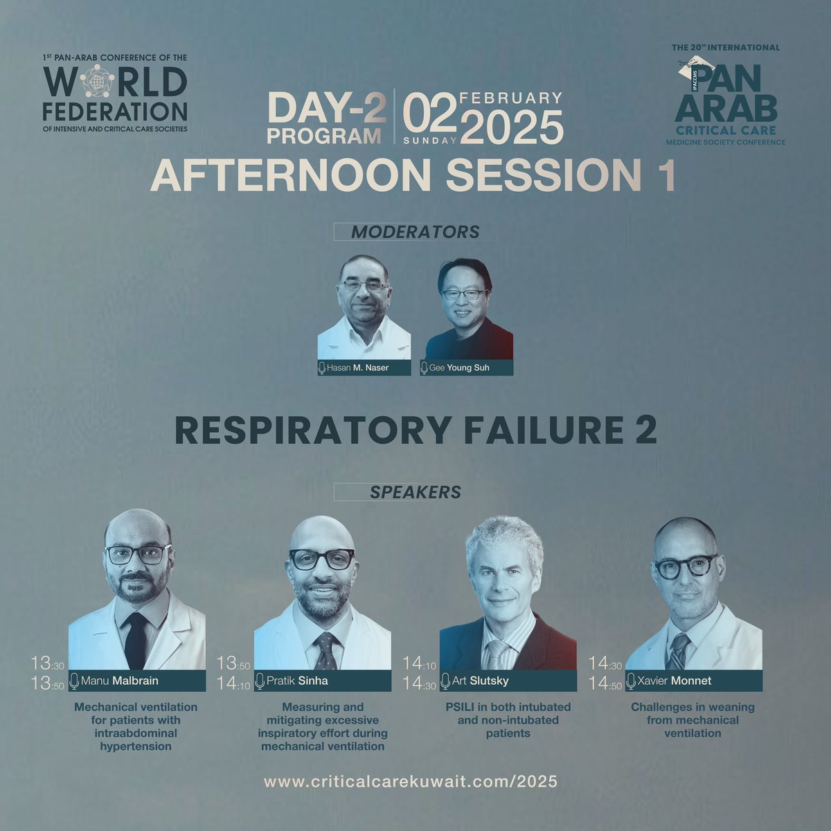 First PAN-ARAB Conference of the world federation of intensive and critical care societies. 

the 20th International Pan Arab Critical Care Medicine Society (IPACCMS) Conference

“ Innovation in Critical Care Medicine ”

🔗 Registration link is mentioned in bio