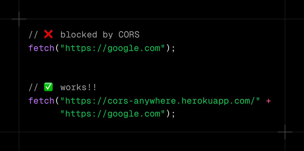 cors-anywhere​ can bypass CORS errors

it tricks the browser by adding Access-Control-Allow-Origin: * headers to the response