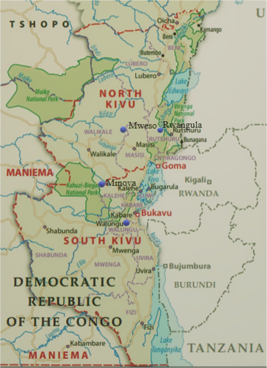 wamkaziwaafrika's tweet photo. A small geography lesson for all us on 🇨🇩 

DRC : 2,345,000 km2 (2nd largest country in Africa, 11th in the world, almost 1/3 of the USA)
Sud-Kivu and Nord-Kivu are two distinct provinces. 
Minembwe where we, Banyamulenge settled centuries ago is in the Fizi territory ( Sud-Kivu) https://t.co/4FM7Gghfaw