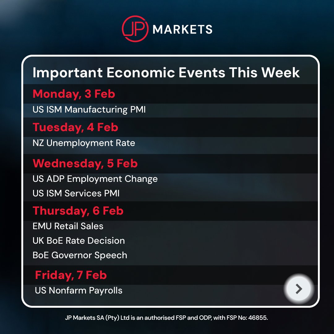 JPMarkets_SA's tweet photo. It's a new month and trading opportunities await! 🫰
This week’s market lineup is your chance to shine! 😎
Big moves are coming—are your trades ready? Fund your account today and turn opportunities into wins. 📈 https://t.co/EXc4nctTU4
#jpmarkets #jpm #realtrading #realtraders https://t.co/6CacO4bUNd