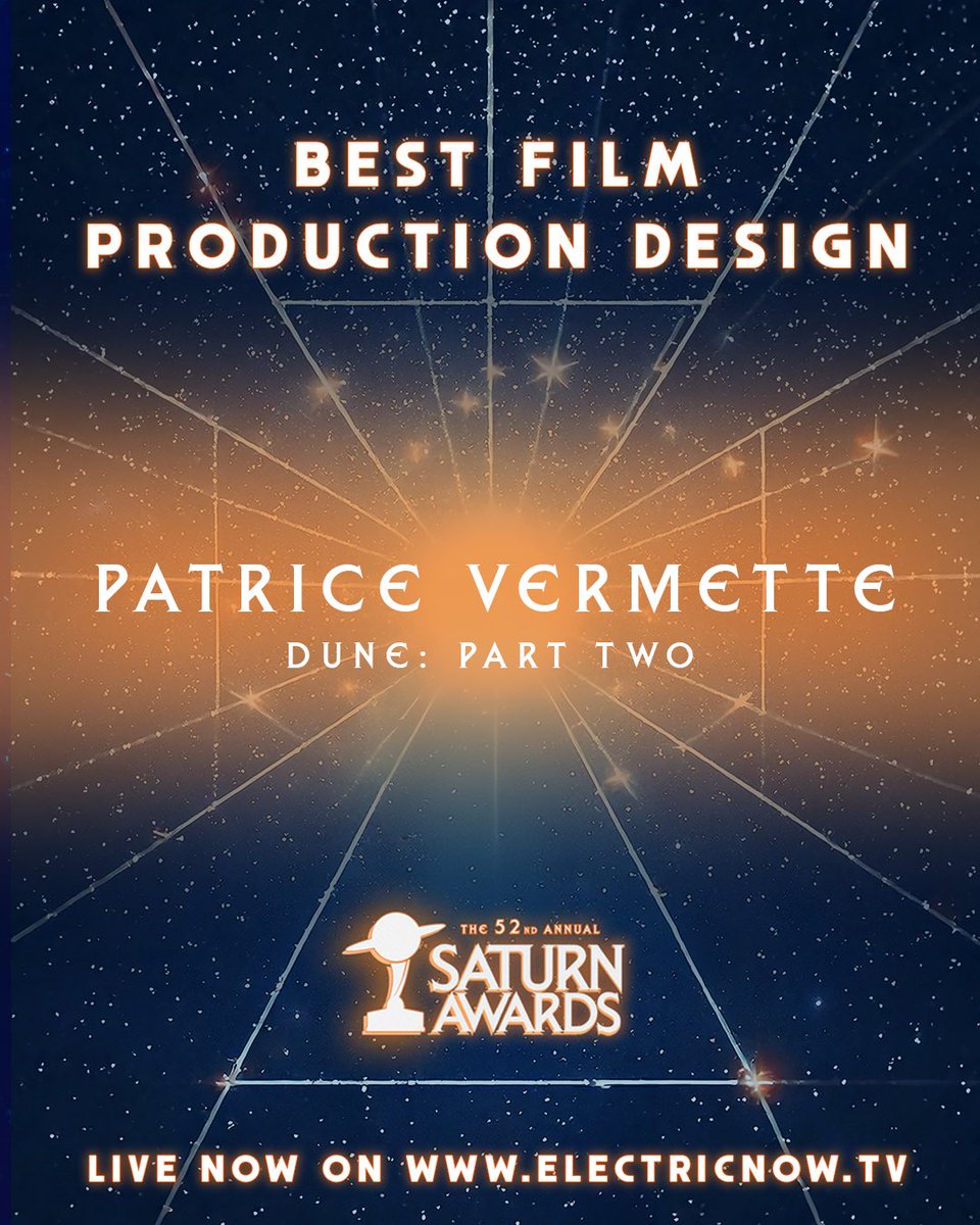 A big round of applause for Patrice Vermette, winner of Best Film Production Design for#DunePartTwo !