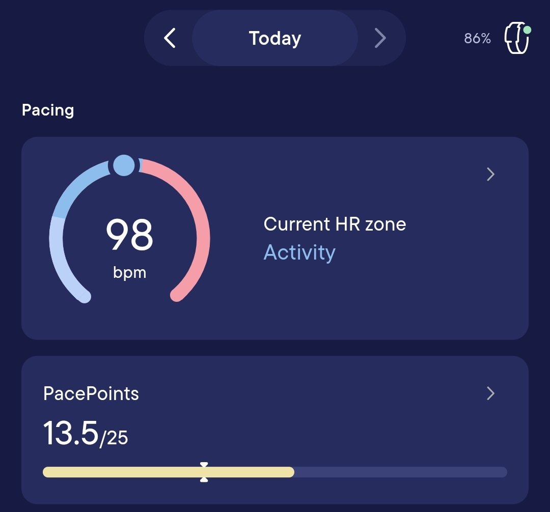 benking01's tweet photo. Just 2 lessons in - Year 8 followed by Year 11 - and my heartrate is switching from the 'Active' zone into 'Exertion.'
I've already used-up more than half of my daily #PacePoints.
3 more lessons to teach today.
Then band rehearsal this evening... https://t.co/yFnxEM50Ao