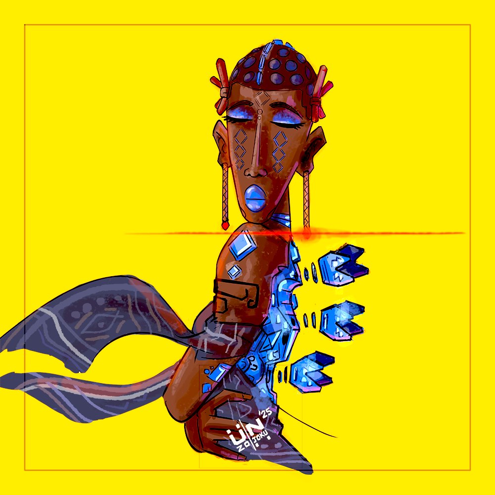 uzo_njoku's tweet photo. a lazy character design 🥱...
African Cyborg Princess
#storyboardpro #photoshop #design #scifi #fantasy #alkebulah #robotparts #africanmask #africanmasquerade https://t.co/oTROBWPMxS