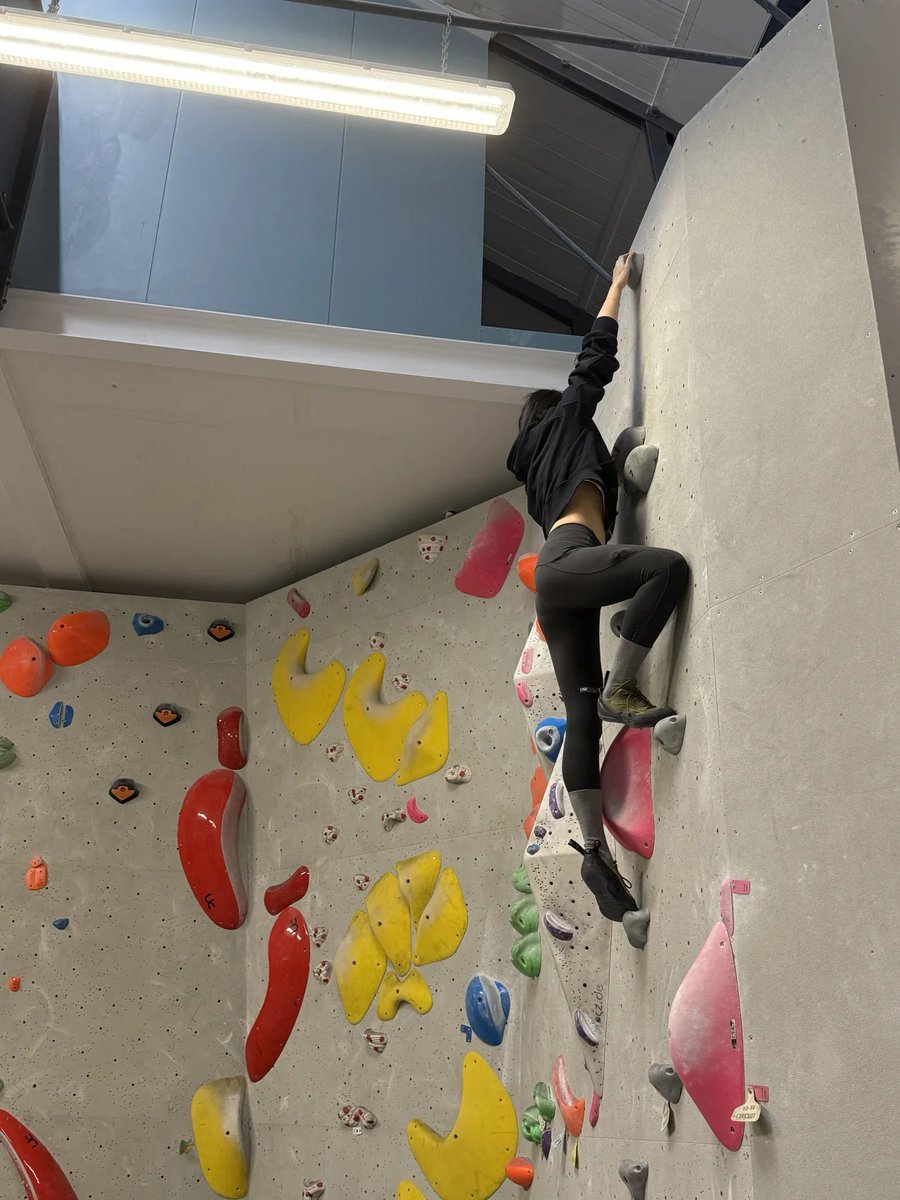I went to Wall Climbing yesterday on holiday and had a lot of fun