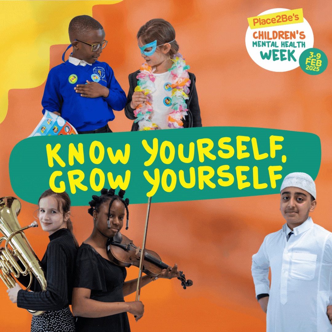 We’re supporting #ChildrensMentalHealthWeek with <a href="/Place2Be/">Place2Be</a>! This year’s theme is ‘Know Yourself, Grow Yourself,’ encouraging self-discovery and growth