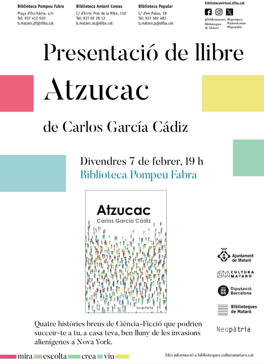 Això és divendres, per si no teniu res a fer 😉