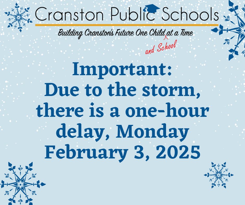 Cranston School Dept tweet media