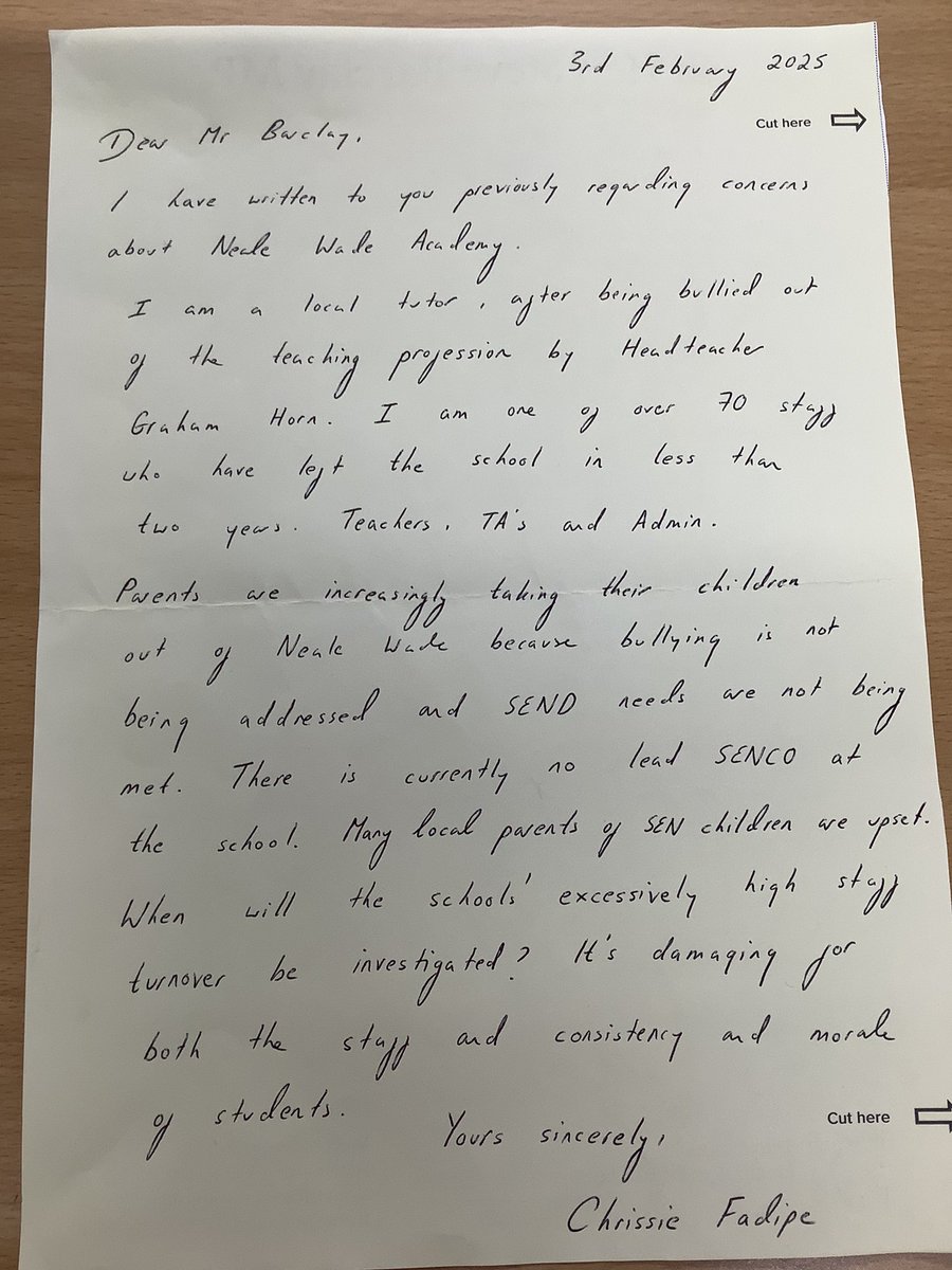 endeducbullying's tweet image. @SteveBarclay Two failed Ofsteds, excessive staff turnover, staff bullying, student bullying, no SENCO, too many cover lessons. Sexist period policies, cancelled courses. Taxpayers money spent on NDAs. Your local constituency deserves better. Don’t be fooled by the CEO as she