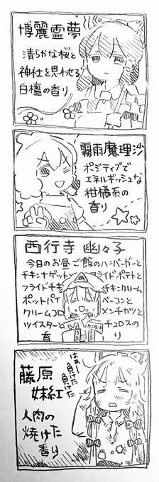 魔理沙ちゃん達とイメージ香水 