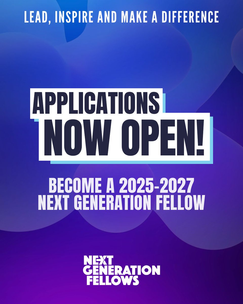 opportunitiesfy's tweet photo. π¨ Applications Open: The Next Generation Fellowship 2025 is seeking young leaders (18β30) to lead global campaigns and represent youth at the Final SDG Summit 2027βapply by Feb 17, 2025! π Apply here https://t.co/IOQtjKRiUP
#NextGenFellow #YouthLeadership #SDG #UNFoundation https://t.co/prIQuYMKgv