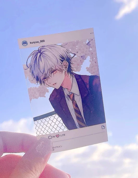 COMITIA151 グッズ紹介彼氏感のある創作男子くんを描き下ろしましたクリアカードになっており、スマホケースにも入れられます◯ぜひ一緒にお出かけして下さい〜 #illustlation  #COMITIA151 