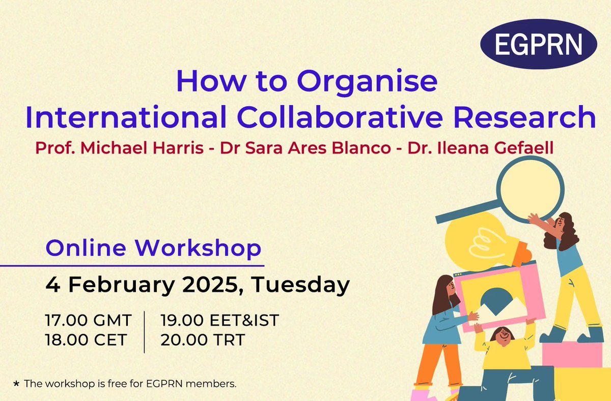 🚨 Tomorrow! 🚨
📅 4 Feb 2025 | 🕔 CET: 18:00

Don't miss our International Collaborative Research workshop!
✔ Hands-on learning
✔ Expert tutors
✔ Free for EGPRN members

🎓 Certificate provided!
👉 Register: pnc.ee/MJlG09B

#ResearchSkills #EGPRN