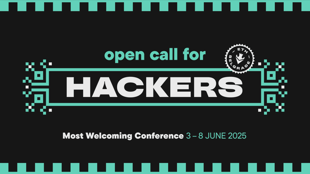 ethbelgrade's tweet photo. 🚨 OPEN CALL FOR HACKERS

ETH Belgrade Hackathon 3 officially opens its doors to everyone eager to hack, build, and create amazing things.

Expect nothing less than:

🔹 Bigger prize and bounty pool
🔹 Even greater project names backing the hackathon
🔹 More comfortable on-site experience
🔹 Hybrid mode (hacking online + onsite)

Plus, one more HUGE thing we’ll announce soon.

Apply now 👇 

https://t.co/wTCczKvhIi