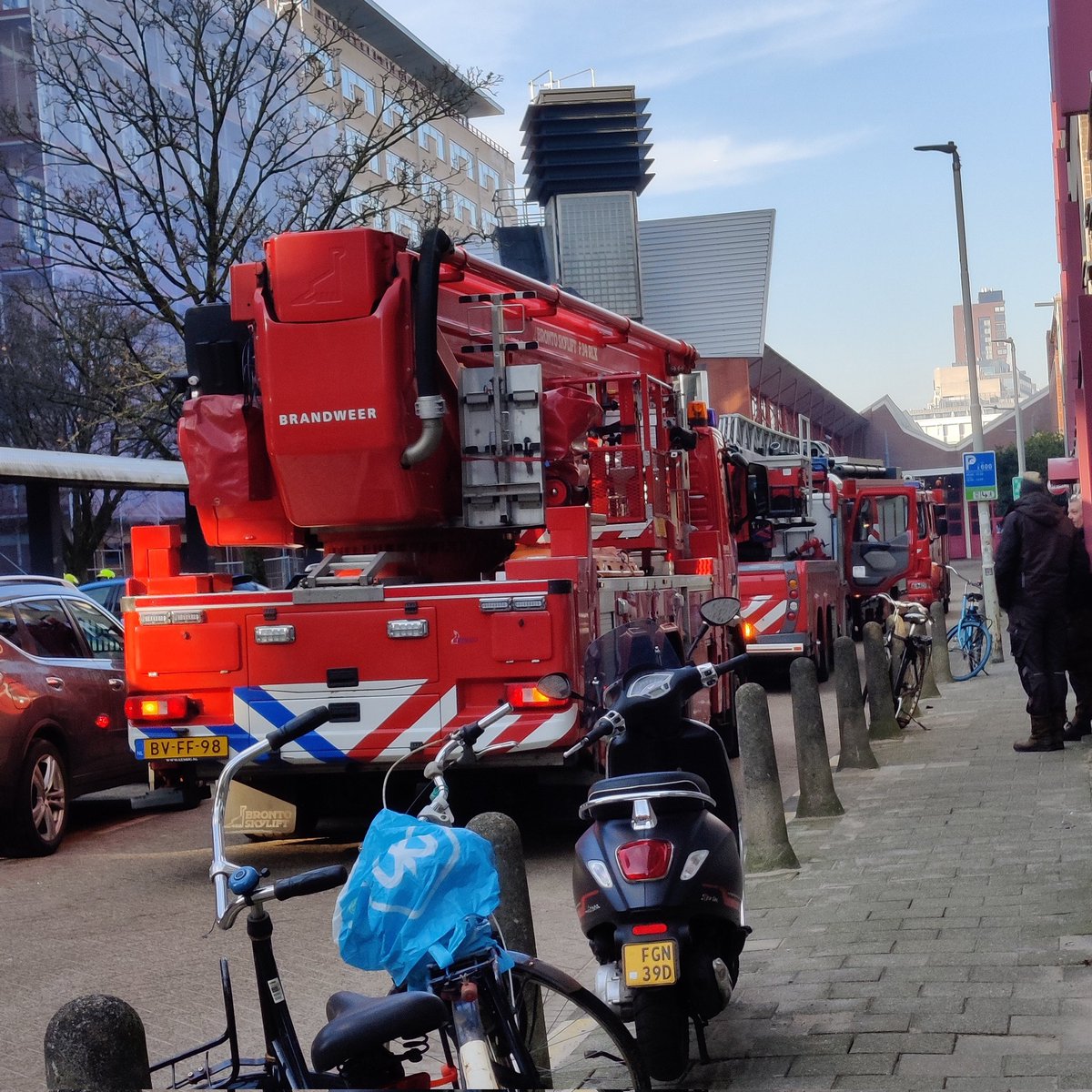 Brand in studentenflat Rotterdam