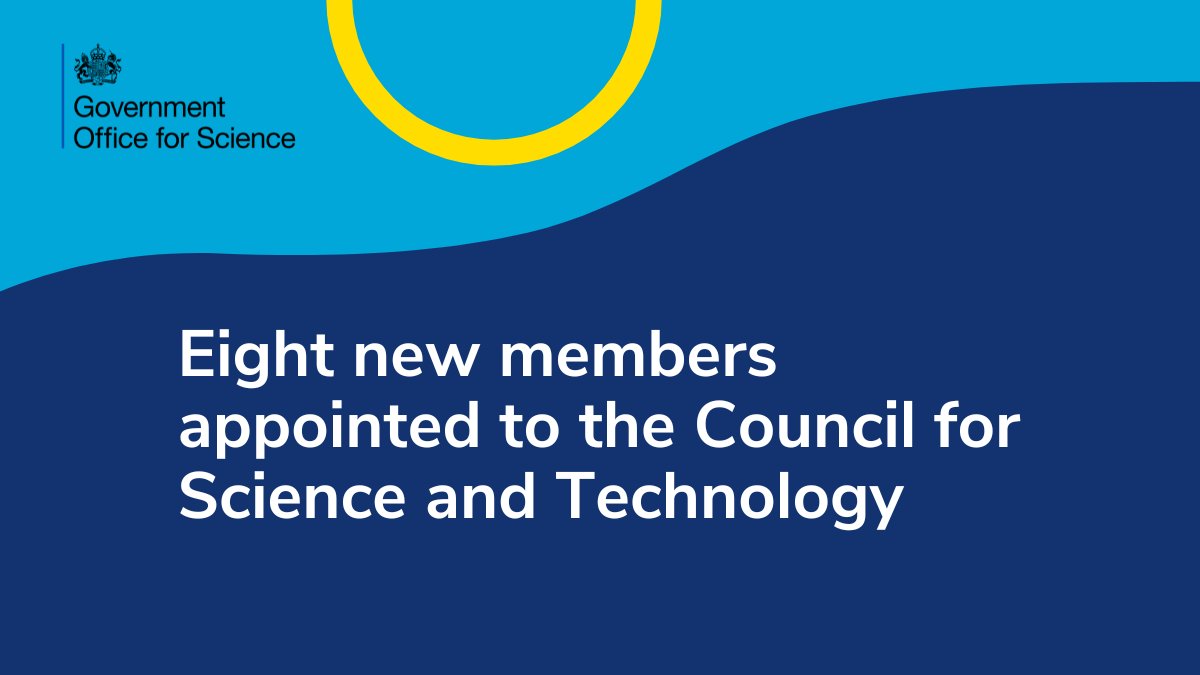 Eight new members have been appointed to the Council for Science and Technology that advises the Prime Minister and Cabinet.🧬

Find out more here: gov.uk/government/new…