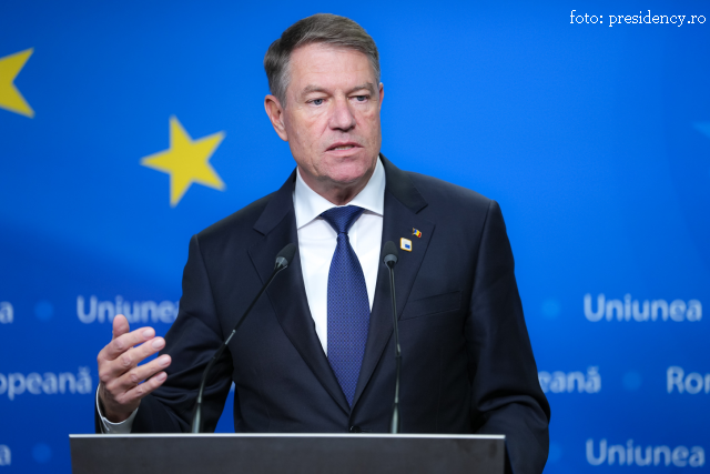 RRInternational's tweet photo. Preşedintele @KlausIohannis a declarat luni că speră ca următoarea #campanie #electorală să ducă la alegerea unui şef de stat #proeuropean. Şeful statului participă la Consiliul informal al liderilor #UE pe teme de apărare. (1/3) https://t.co/InHR0mmDEZ