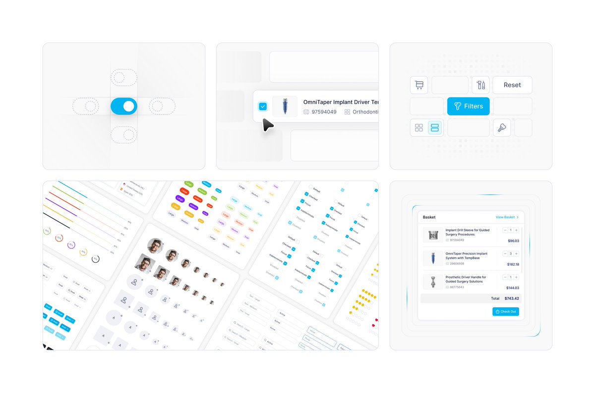 studio_keentms's tweet photo. Highlighting the Design System with a Bento Grid in a Dental project case study
#bentogrid #casestudy https://t.co/idkCOxaLKq