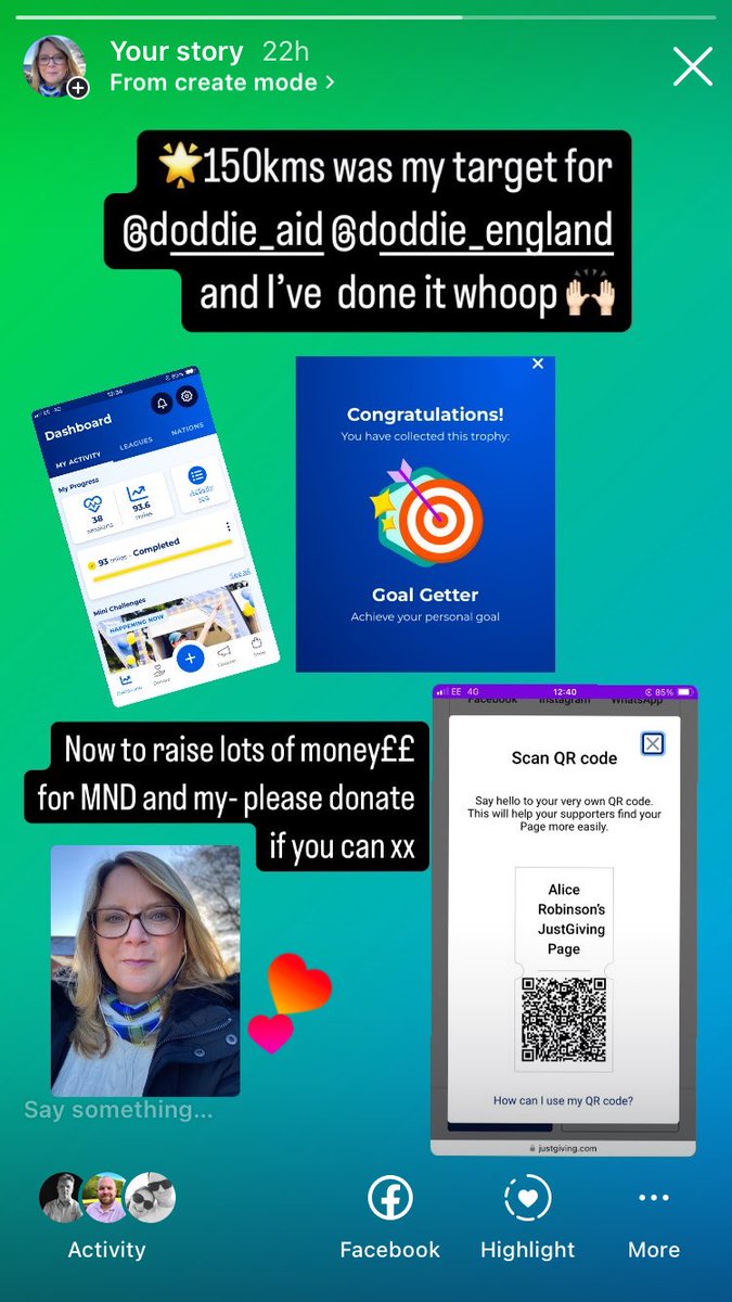 Alice_robinson7's tweet photo. Final @doddie_aid post from me - completed my target of 150kms in Jan - now to try and raise more £££ sponsorship money before the end of Doddie Aid. Well done @PeterDu23019510 you’ve smashed it 🌟👍🏻 https://t.co/XtkC0Nzuyw