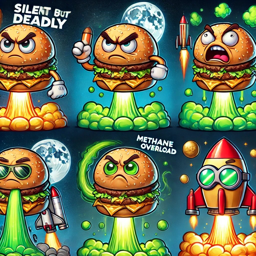 MACFARTx's tweet photo. 🚀 BigMacFartCoin ($BMF) NFT Announcement Post
Tweet:
🔥🚀 Introducing the Official $BMF NFT Collection! 💨🍔
The gassiest NFTs in crypto are here! 💎💨 Own a legendary fart-powered Big Mac and ride the methane wave to the moon! 🚀🌕

💨 Silent But Deadly – Sneaky but powerful
🚀 Explosive Launch – Blast off on a gas cloud
😷 Methane Overload – Too much power!
🌕 Farting to the Moon – Meme history in the making
✨ Golden Gas Deluxe – The rarest, shiniest fart!

WHICH ONE YOU PREFERE ? 
#BMF #NFTs #CryptoFlatulence