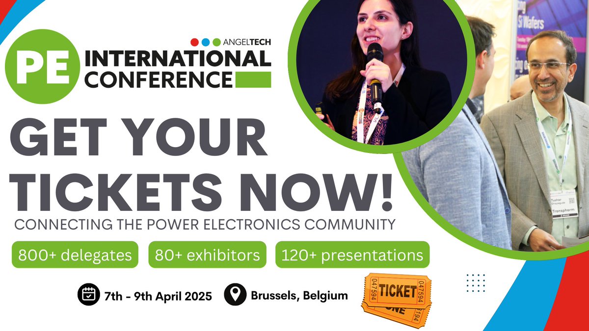 PowerElecWorld's tweet photo. 🌟SECURE YOUR TICKET TODAY!🌟

Explore 800+ delegates, 80+ exhibitors, and 120+ presentations across AngelTech’s co-located events, including CS International and PIC International.

🔗https://t.co/NbPJK0mqzO https://t.co/xCvKc9ldRR